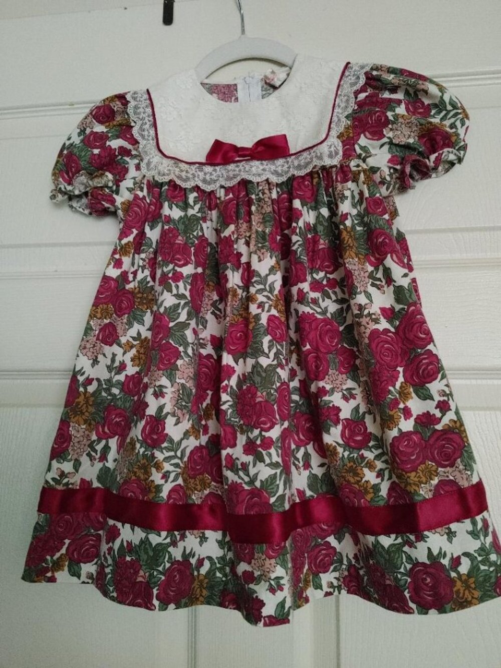 Vintage Holiday Toddler Floral Dress